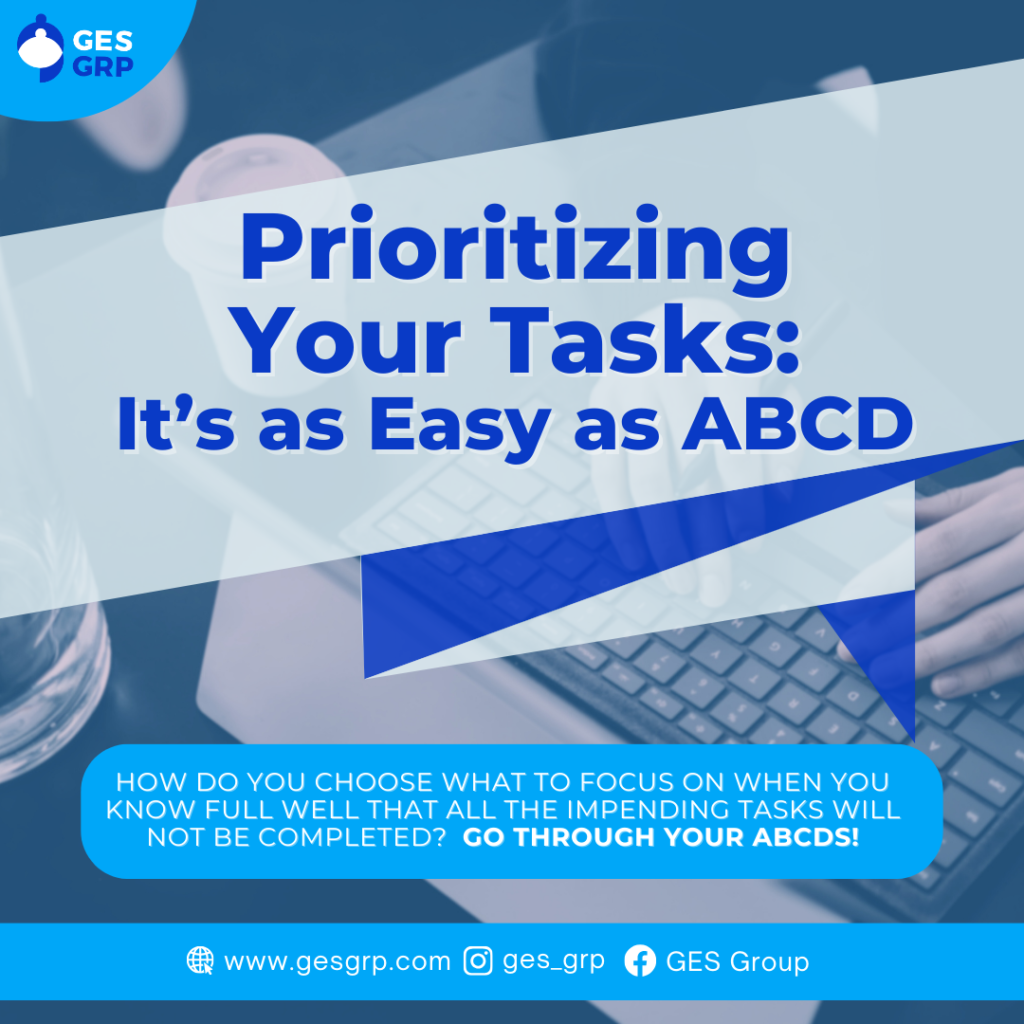 Prioritizing Your Tasks: It’s as Easy as ABCD