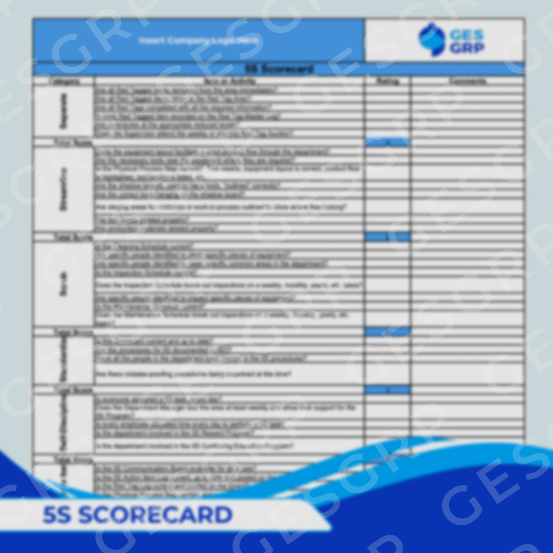 5S Scorecard - GESGroup - Your Bridge to Success