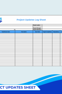 project log sheet